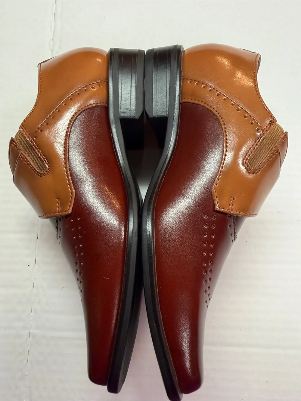 Stacy Adams Saxton Monk Strap Dress Shoes Two Toned Design Boys Size 1 NWOT